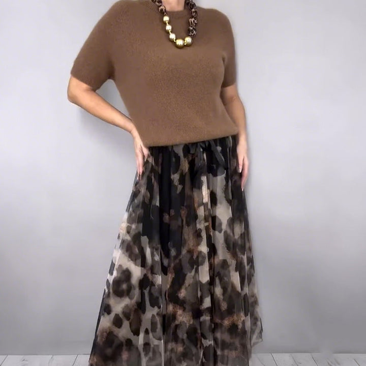 The Arabella | Leopard Print & Knit Duo