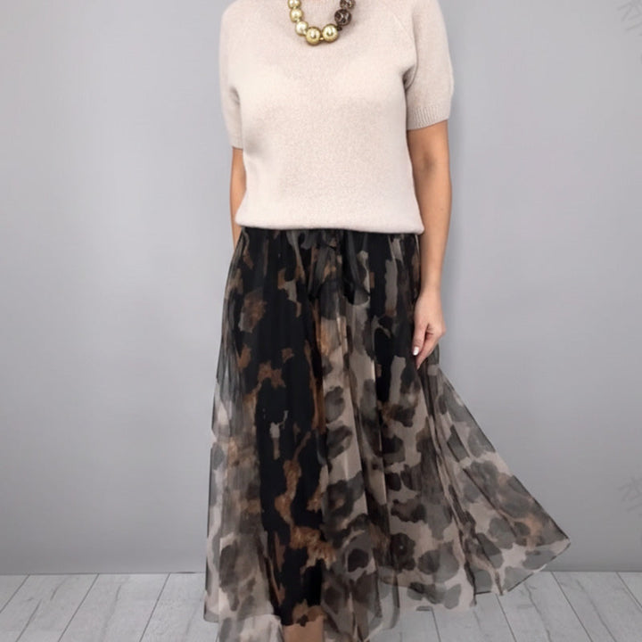 The Arabella | Leopard Print & Knit Duo