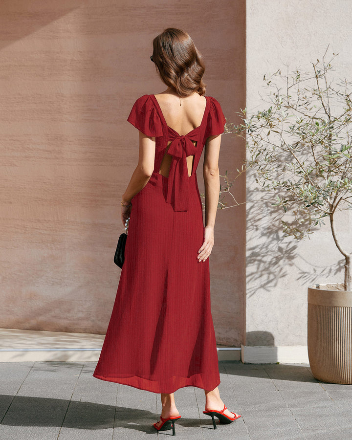 Genevieve | Textured Jacquard Sweetheart Maxi